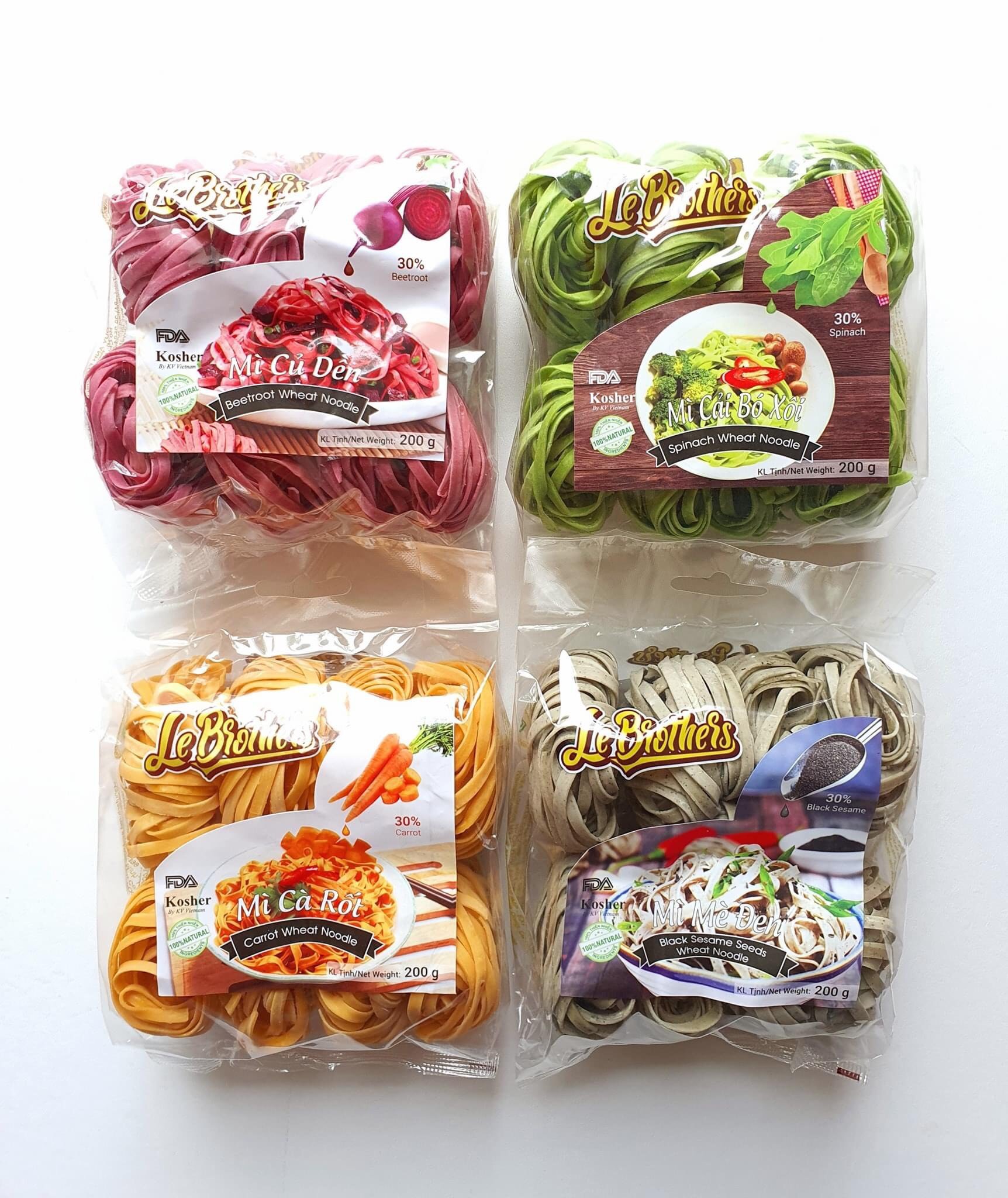 Mì RAU CỦ   Mỳ hữu cơ  Anpaso, mỳ rau củ organic eat clean giảm cân, ăn chay, thực dưỡng, bổ sung vitamin, chất xơ 5 vị rau 200G