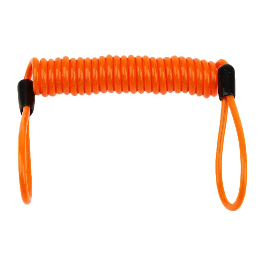 3X  Lanyard Wire Spring Cord Luggage Lock Safety Cable Loops .5m