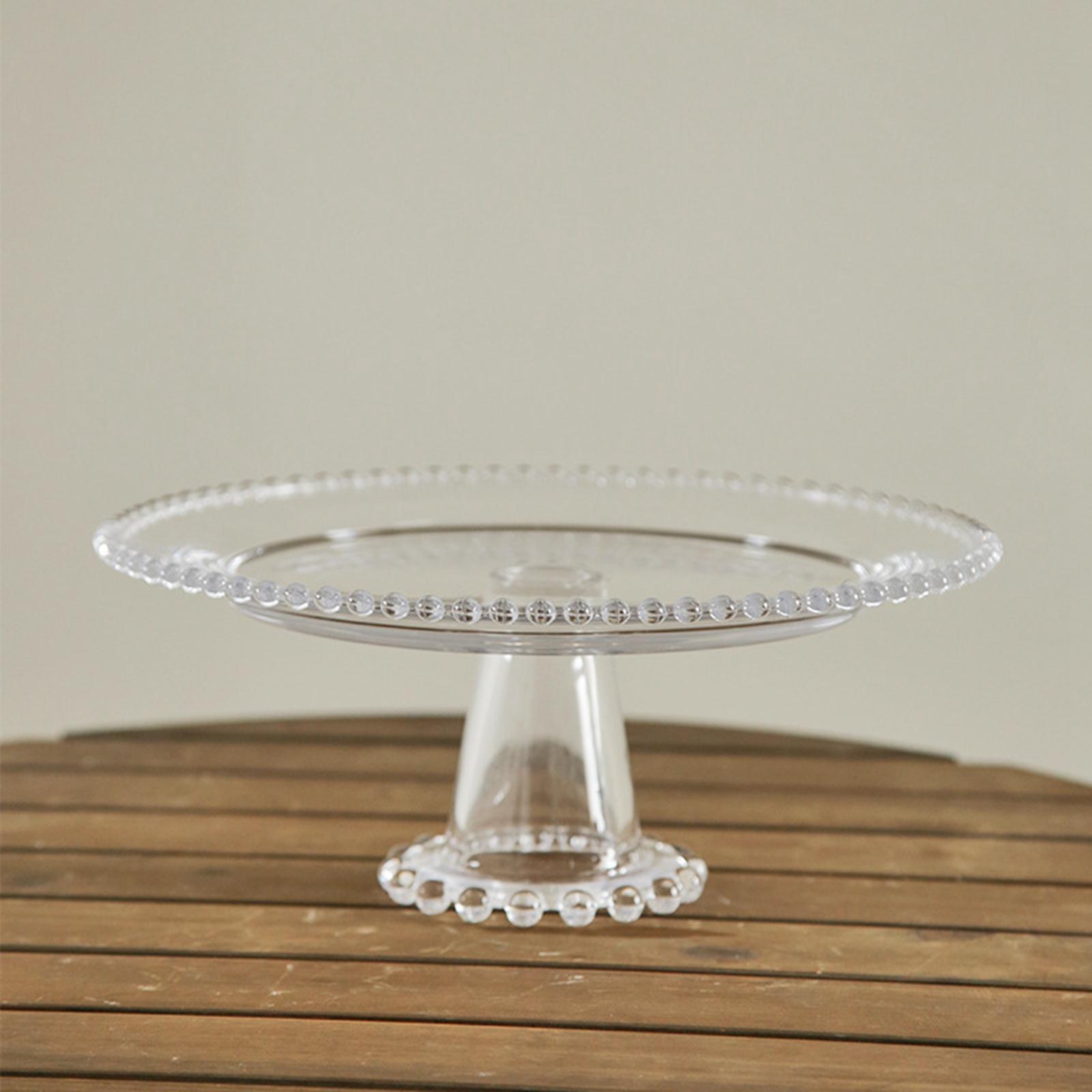Transparent Cake Stand 12inch Round Cake Plate for Event Countertop Supplies