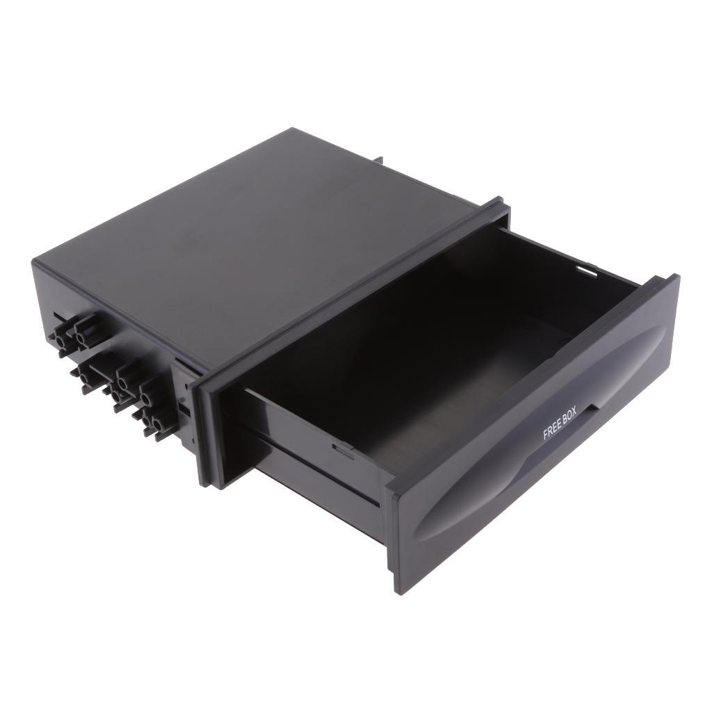Universal Car/Truck Double Din Radio Cup Holder Storage Box