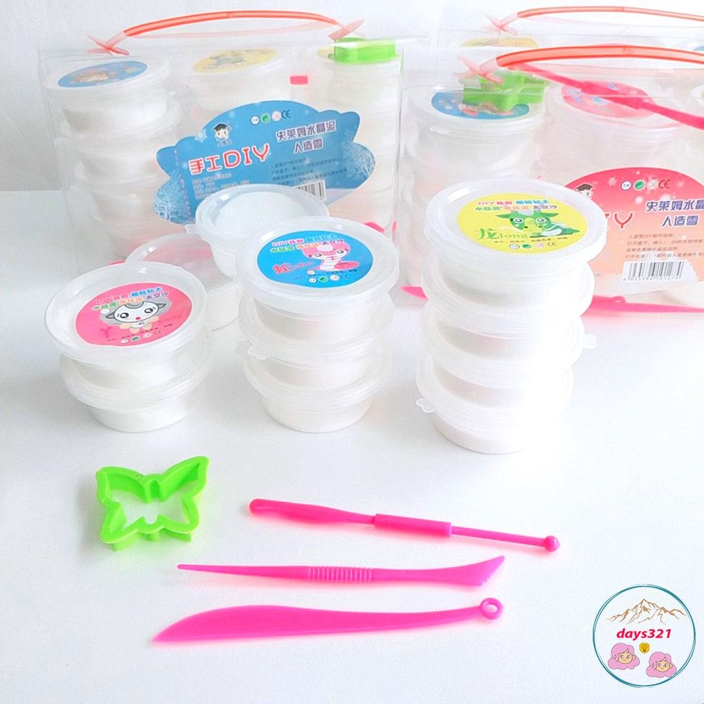 Hộp 12 hũ slime mây màu trắng dạng sữa bò cực đẹp nhũ đa dạng đồ chơi slam squishy