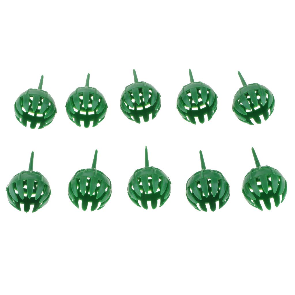 10pcs Plastic Fertilizer Basket Garden Tools for Plants Orchid Bonsai Size L