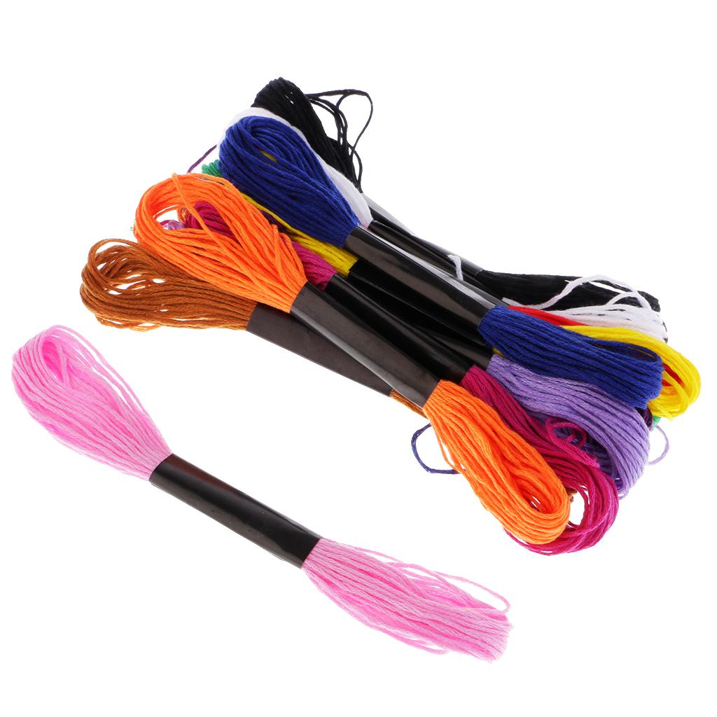 Embroidery Starter Kit for Adults Kids Woode Embroidery Hoop 12 Color Thread