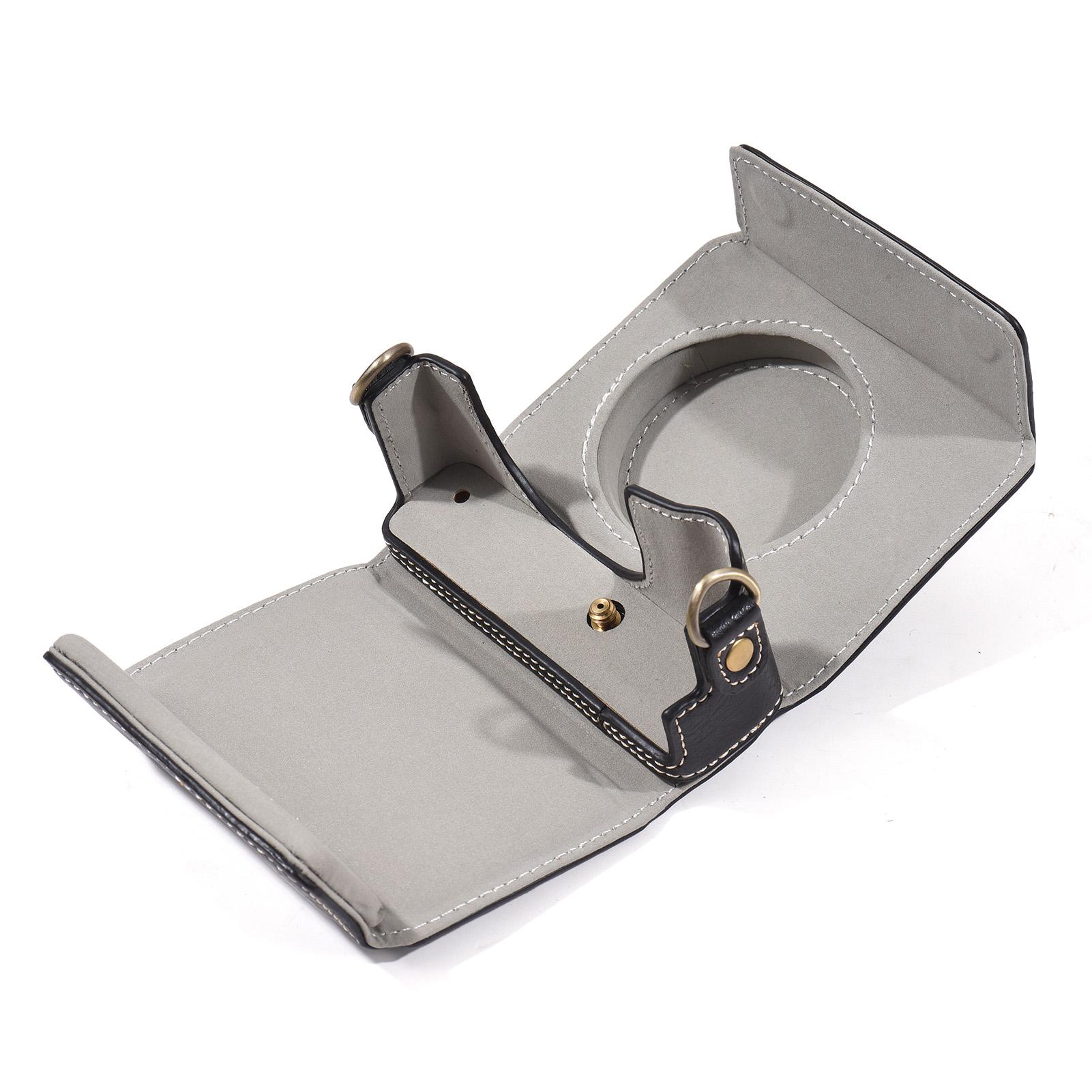 Portable Camera Case Synthetic Leather Camera Carry Bag with Shoulder Strap Replacement for Sony ZV1 ZV-1 Camera