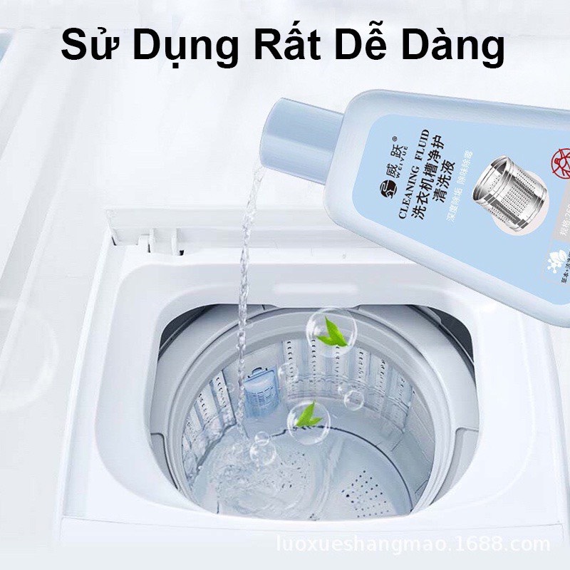 Nước tẩy lồng máy giặt, vệ sinh máy giặt dùng cho máy giặt cửa trên và cửa dưới