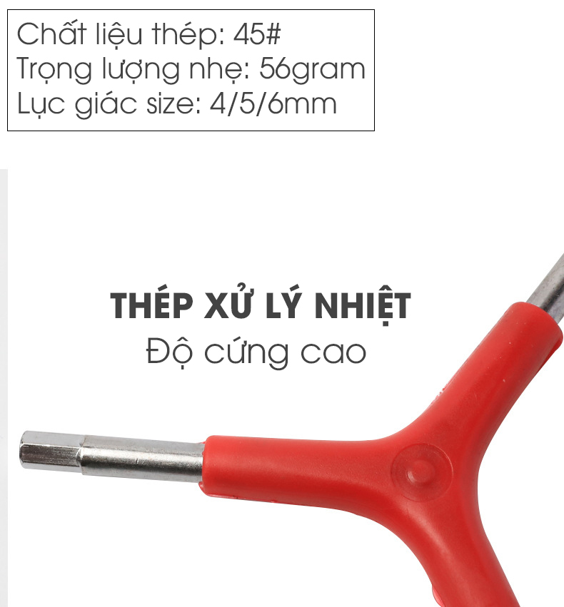 Lục Giác Tam Giác 3 Cạnh size 4mm/5mm/6mm cờ lê lục giác mini giúp sửa chữa Xe Đạp MTB nhỏ gọn, dễ dàng mang theo Mai Lee