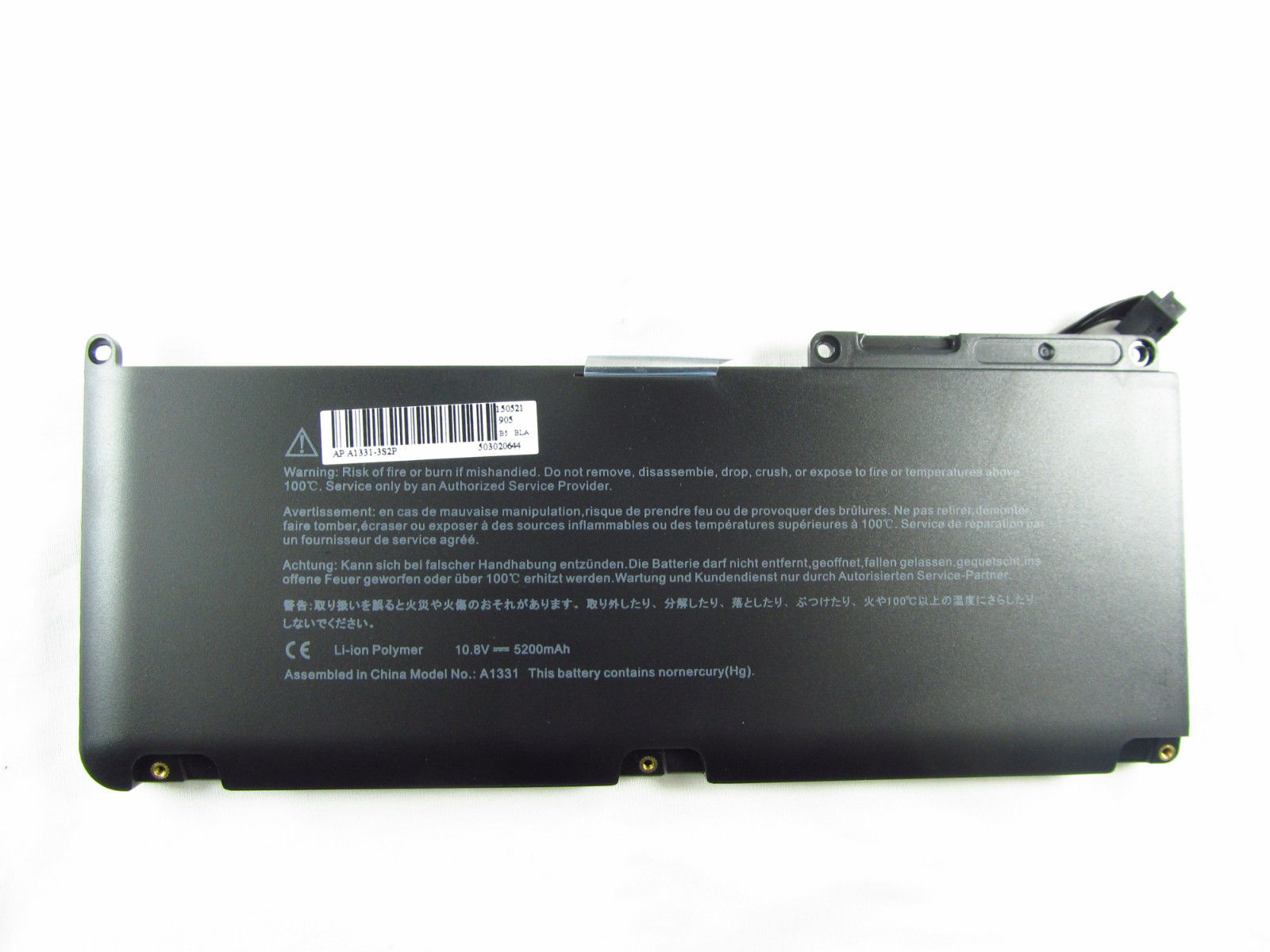 Pin dành cho Apple MacBook Pro MC207 MC516 A1331 A1342 6800mAh 10.95V