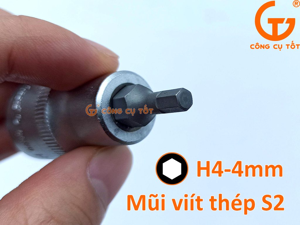 Tuýp mũi lục giác 1/2 inch ra H4 4mm