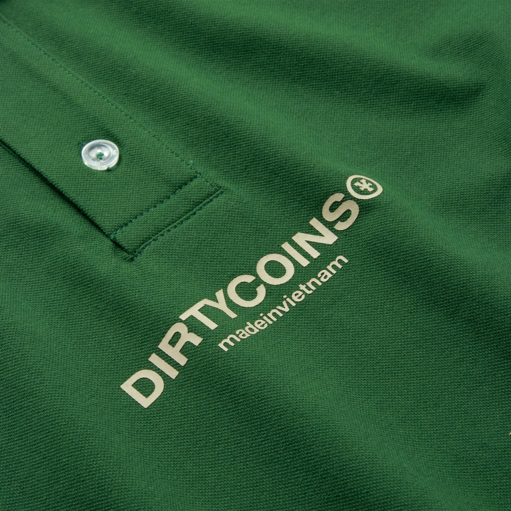 Áo Thun DirtyCoins Gothic Logo Polo - Green/Brown