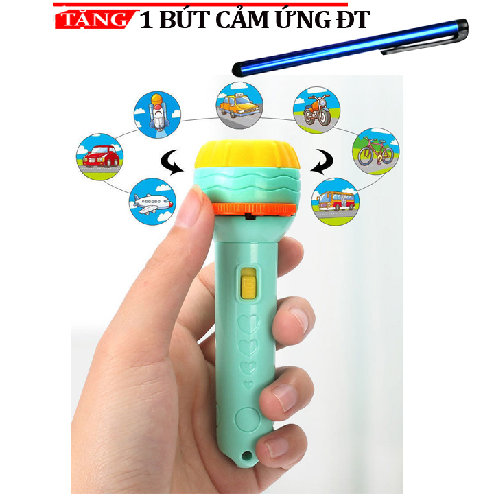 Đèn chiếu hình cho bé 24 hình động vật ngộ nghĩnh YH898 Tặng bút cảm ứng ĐT