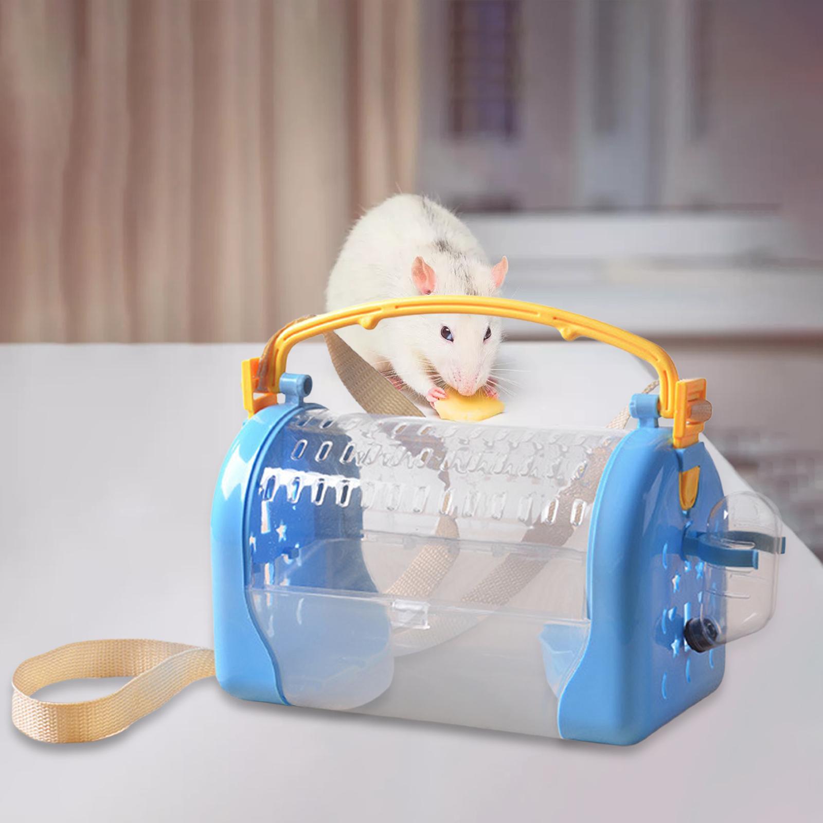 Hamster Carrier Cage Pet Outgoing Cage Pouch Rat Guinea Pig Travel Transport