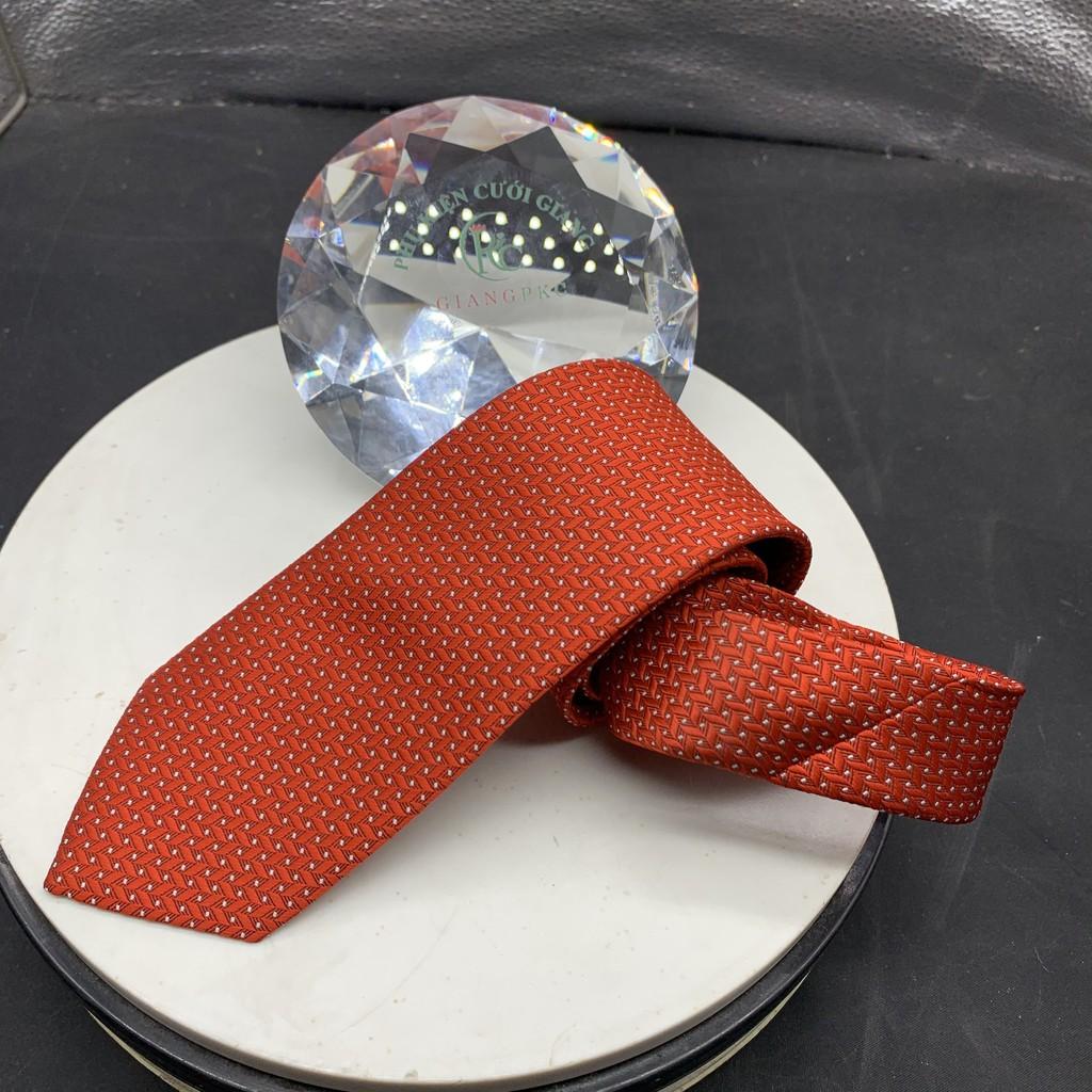 Phụ kiện nam cà vạt nam bản 8cm Giangpkc tháng 5-2021-cavat đỏ chấm trắng