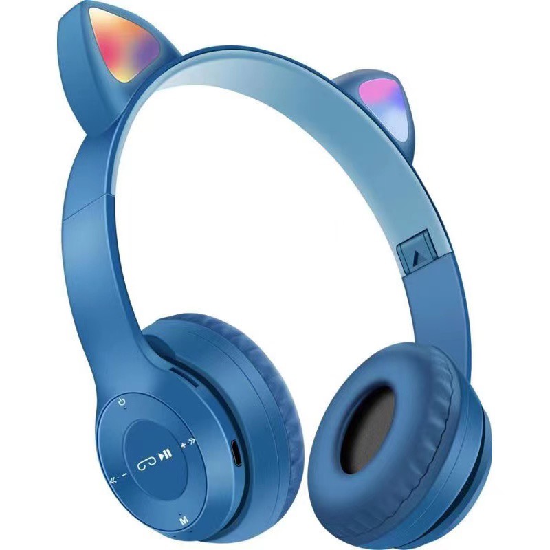 Tai Nghe Mèo Bluetooth Chụp Tai, Có Đèn LED Headphone - Tai Mèo Bluetooth Không Dây Dễ Thương Có Mic Hỗ Trợ Điều Chỉnh Âm Lượng - Tai Nghe Bluetooth Không Dây Chụp Tai - HP000028