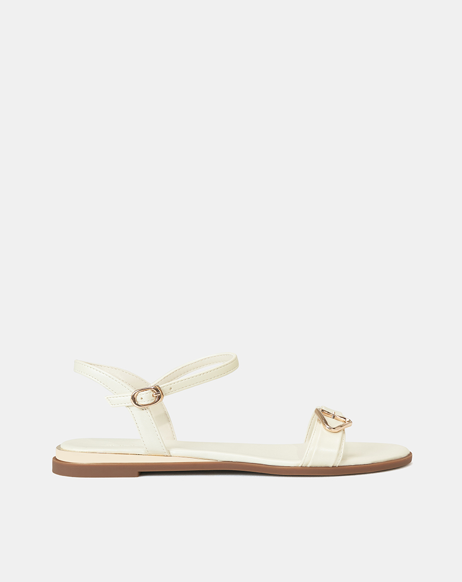 Giày Sandal Nữ 3cm Thời Trang JUNO Bệt Trang Trí Khoá SD03068