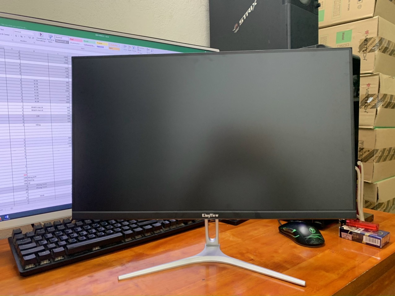 Màn hình máy tính Gaming 24 inch 24FHV 75Hz Full viền chính hãng.
