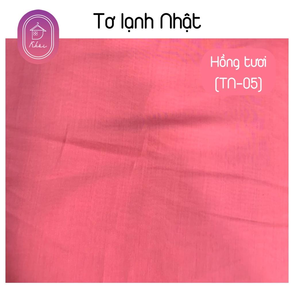 Tơ Nhật lạnh cao cấp may váy chất cực đẹp, siêu thoáng mát