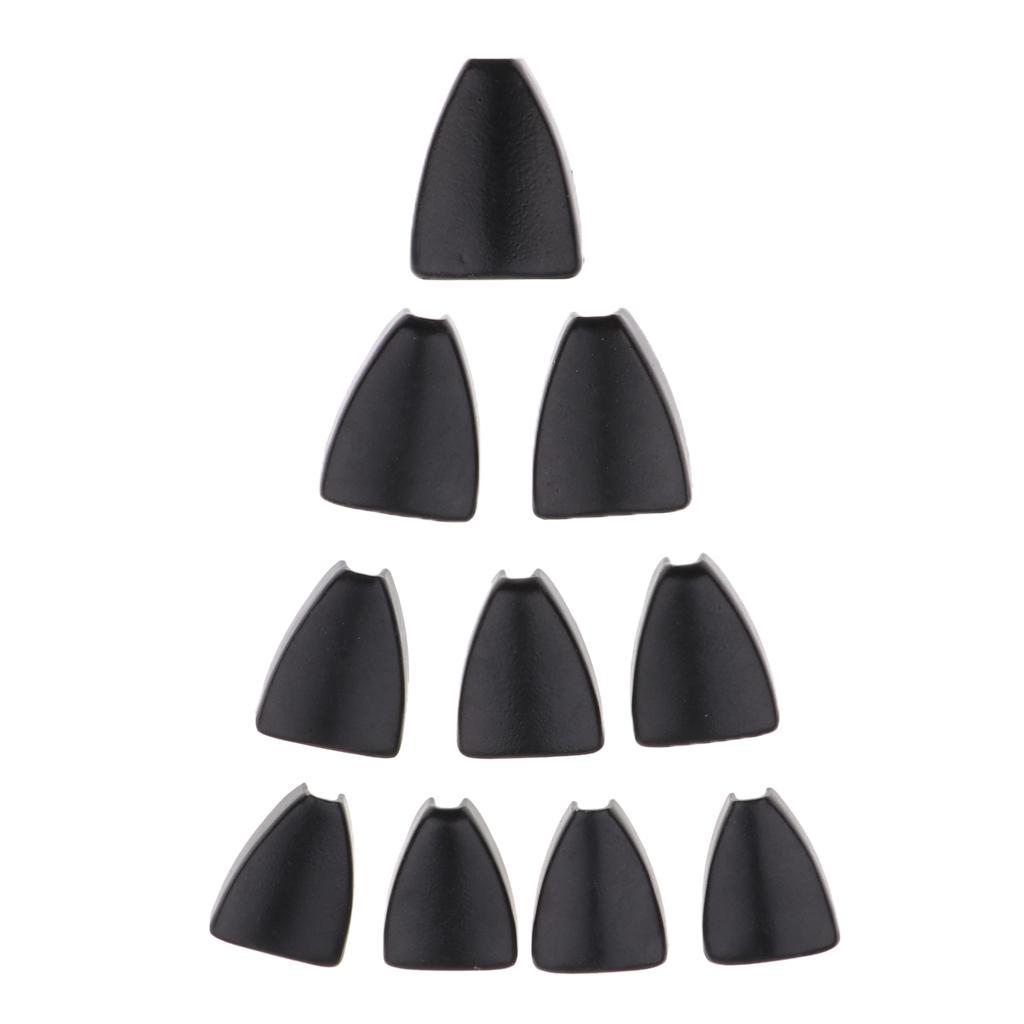 2X 10pcs Black Iron Drum Claw Hook 6.3mm Hole for Bass Snare Drum Parts