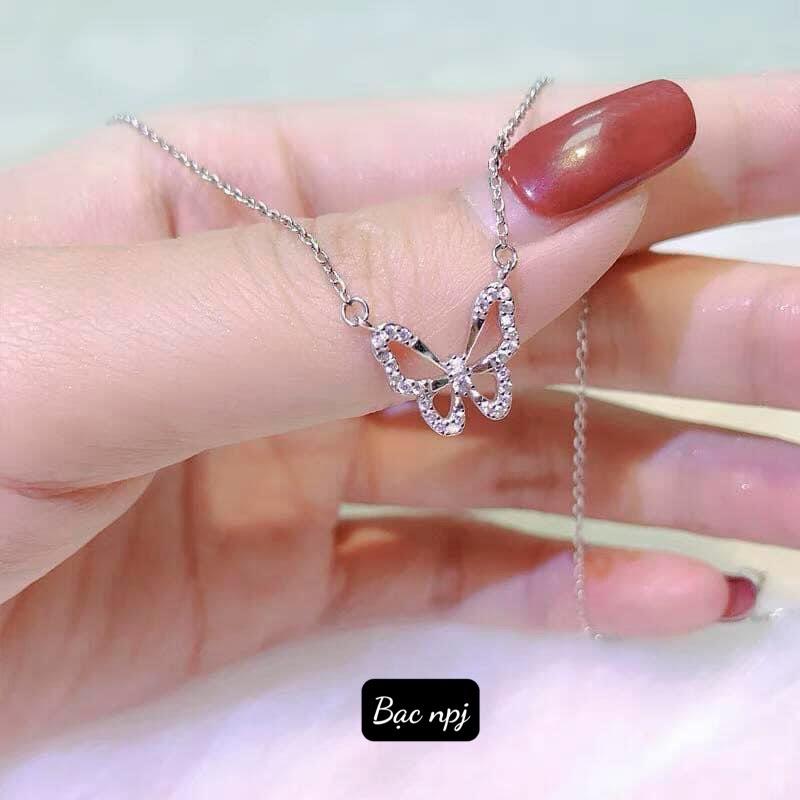 Dây chuyền bạc nữ ️ CAO CẤP ️ Vòng cổ bạc nữ dễ thương, xinh xắn thiết kế tinh tế, sắc nét- Bạc Npj