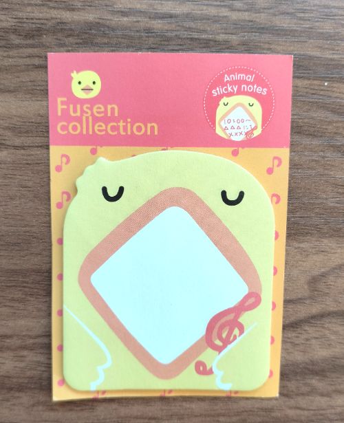 Giấy animal sticky notes con gà vàng 5x5 cm