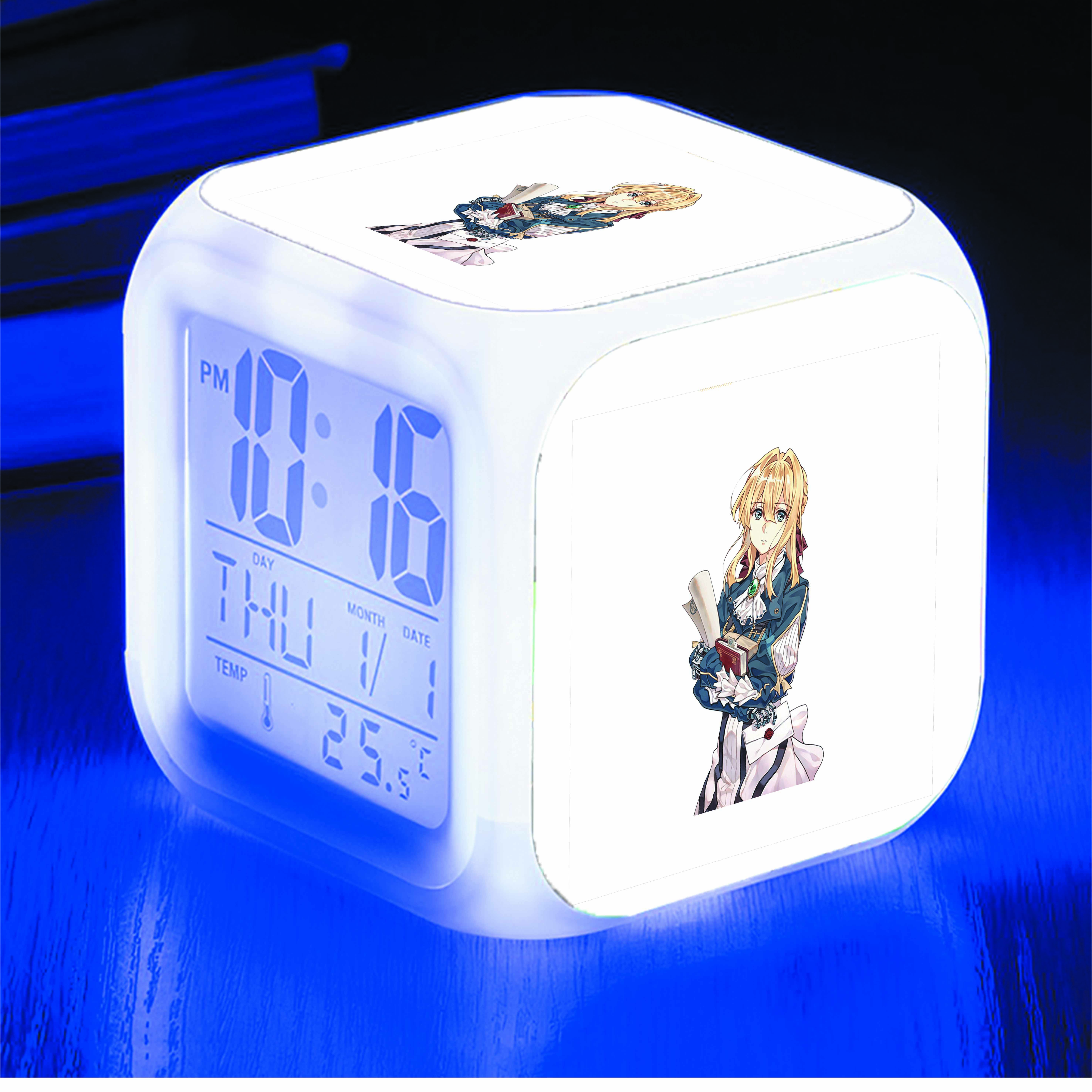 Đồng hồ báo thức để bàn IN HÌNH Violet Evergarden - Búp Bê Kí Ức anime