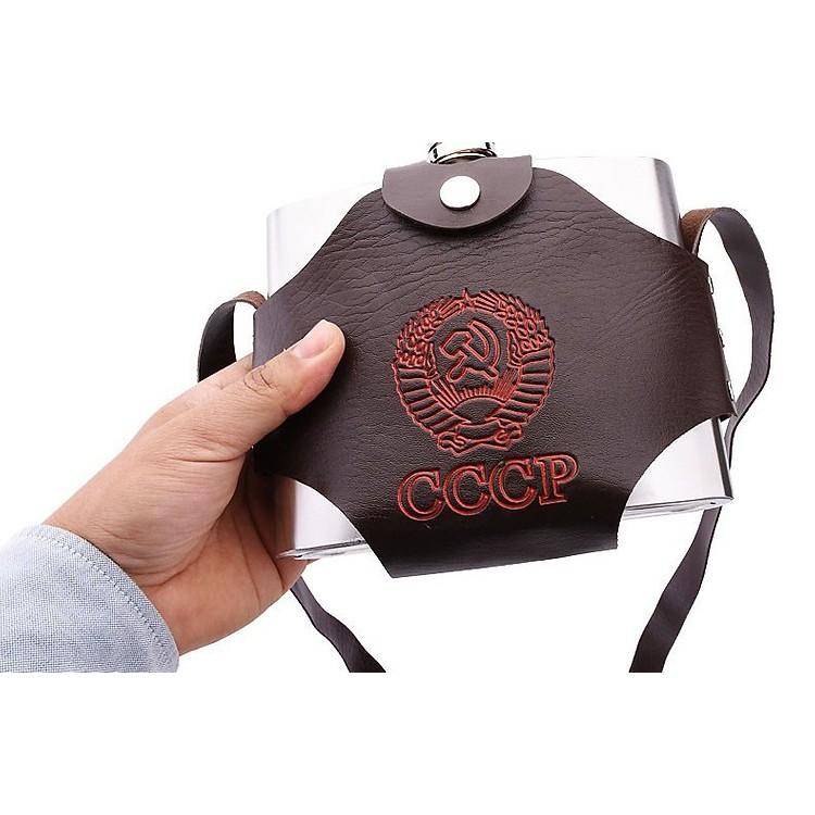 Bình INOX Đựng Rượu CCCP Truyền Thống 1L
