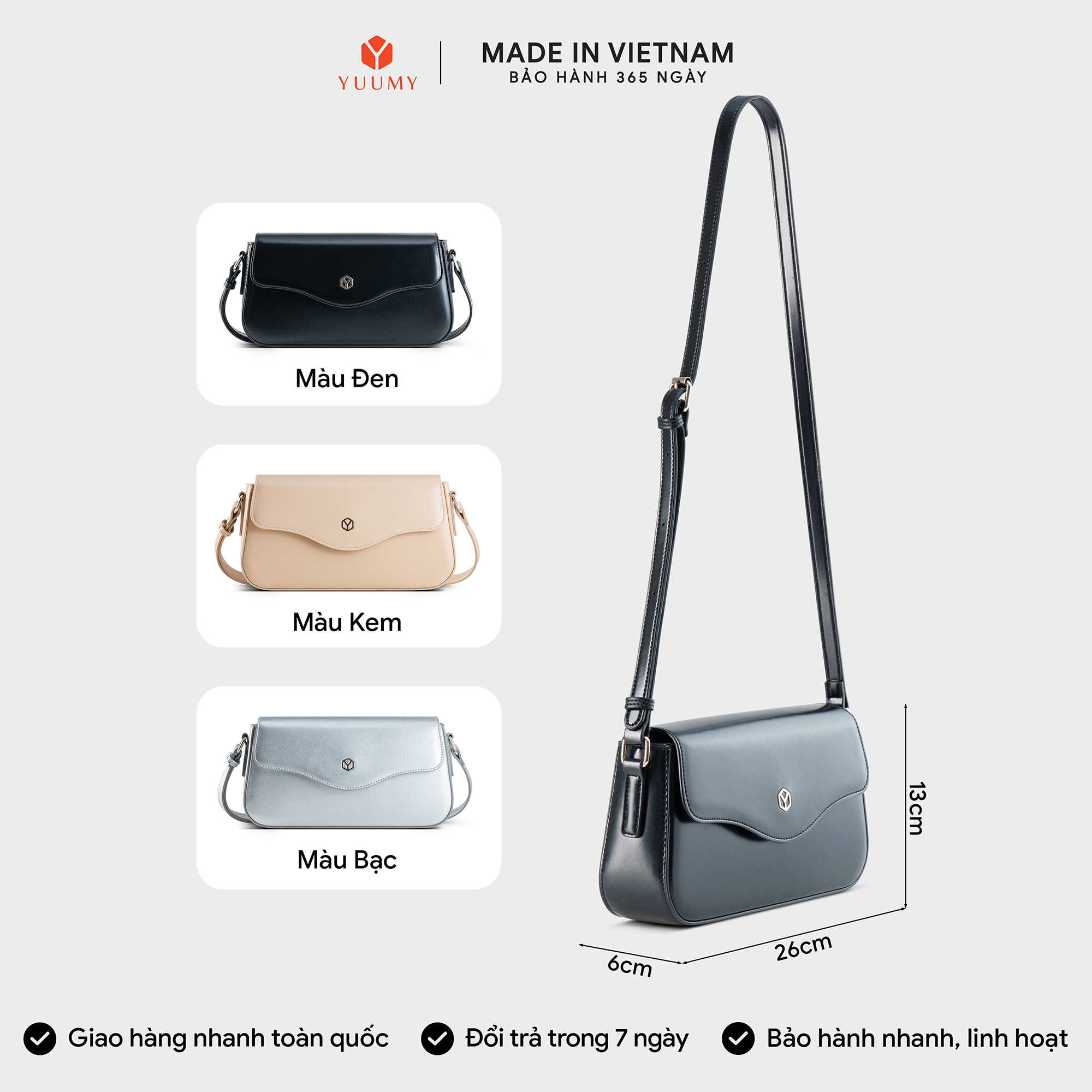 Túi đeo chéo nữ YUUMY YN344