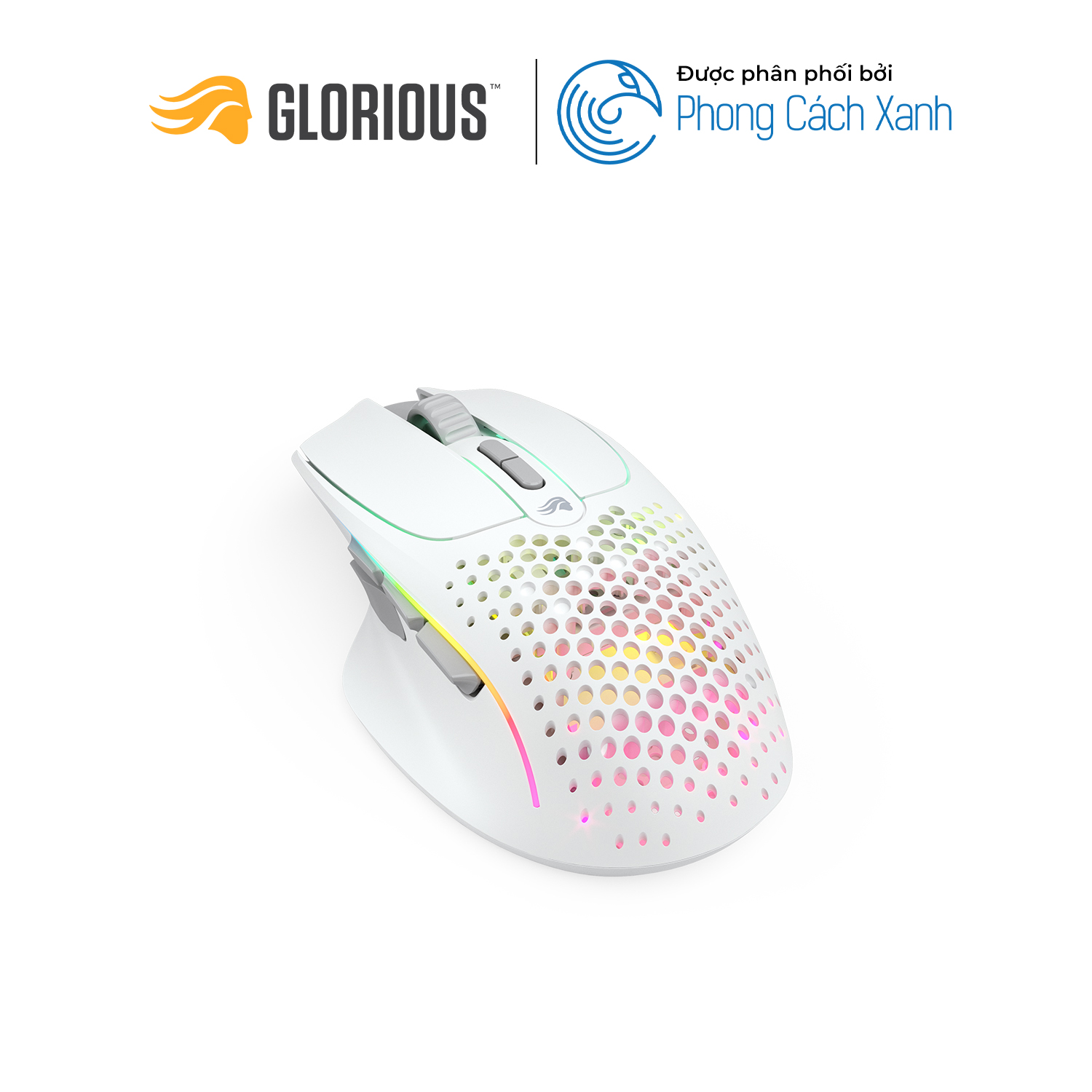 Chuột công thái học không dây siêu nhẹ Glorious Model I 2 Wireless | Matte - Hàng Chính Hãng