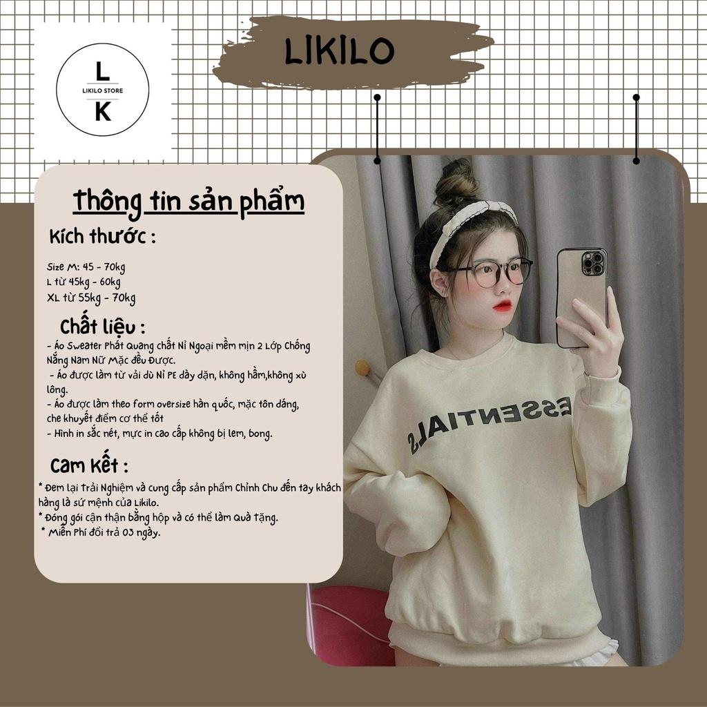 Áo Sweater Phát Quang chất Nỉ Ngoại mềm mịn, Hình in KTS bền đẹp phát sáng - K147