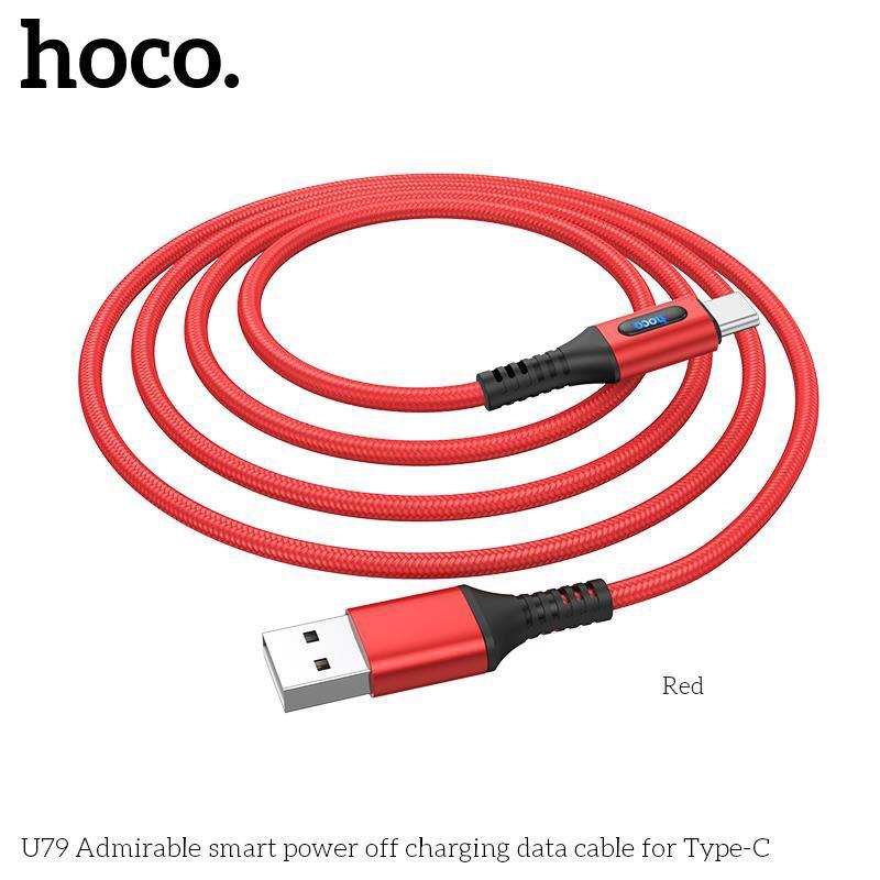 Dây Cáp Sạc Hoco U79 Type C và iPhone 1.2m Tự Ngắt điện thông minh Dành cho iPhone IP Samsung Oppo - Hàng chính hãng