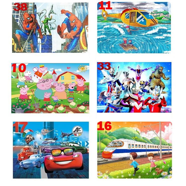 Xếp hình cho bé ETOYS 60 mảnh ghép gỗ dày nhiều mẫu đẹp, đồ chơi phát triển trí tuệ 3