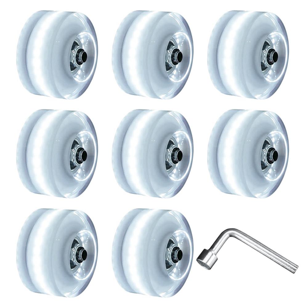 Set 8 Bánh Xe Ván Trượt Led 58X32Mm Hay Thế Bánh Xe Ván Trượt Bộ 78A Bánh Xe Đệm Pu