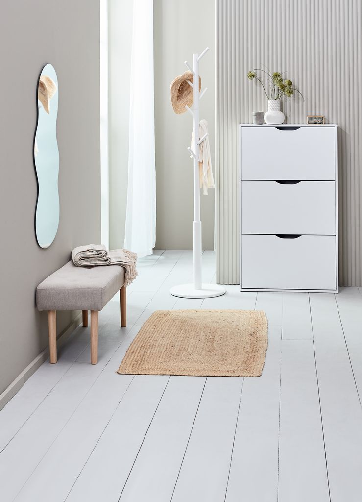 Ghế băng | JYSK Hagebro | vải polyester | màu sồi/vàng cát | R100xS36xC43cm