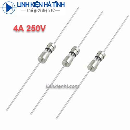 10 cái CẦU CHÌ ỐNG THỦY TINH 4A 250V 3.6X10MM