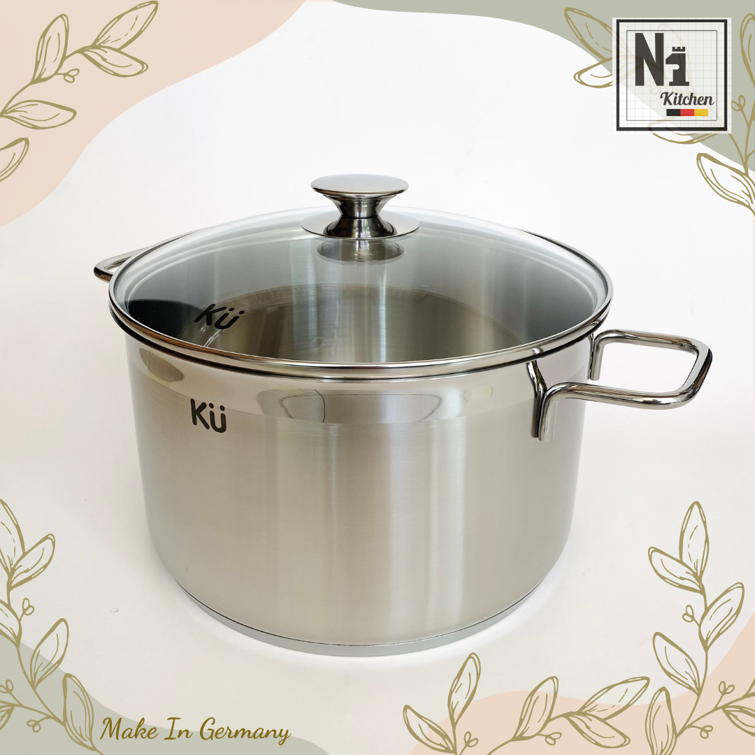 Bộ nồi inox KUCHEN, Hàn Quốc, Bảo hành: 10 năm – Set 5 nồi - Hàng Chính Hãng