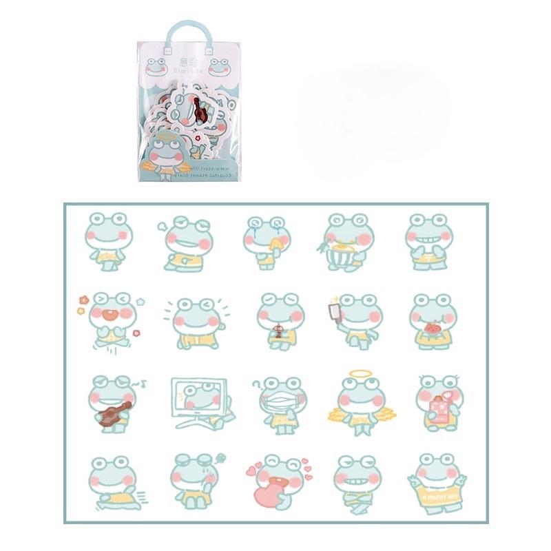 Túi Sticker Biệt Đội Dễ Thương hình thú - Set 40 Hình Dán Động vật