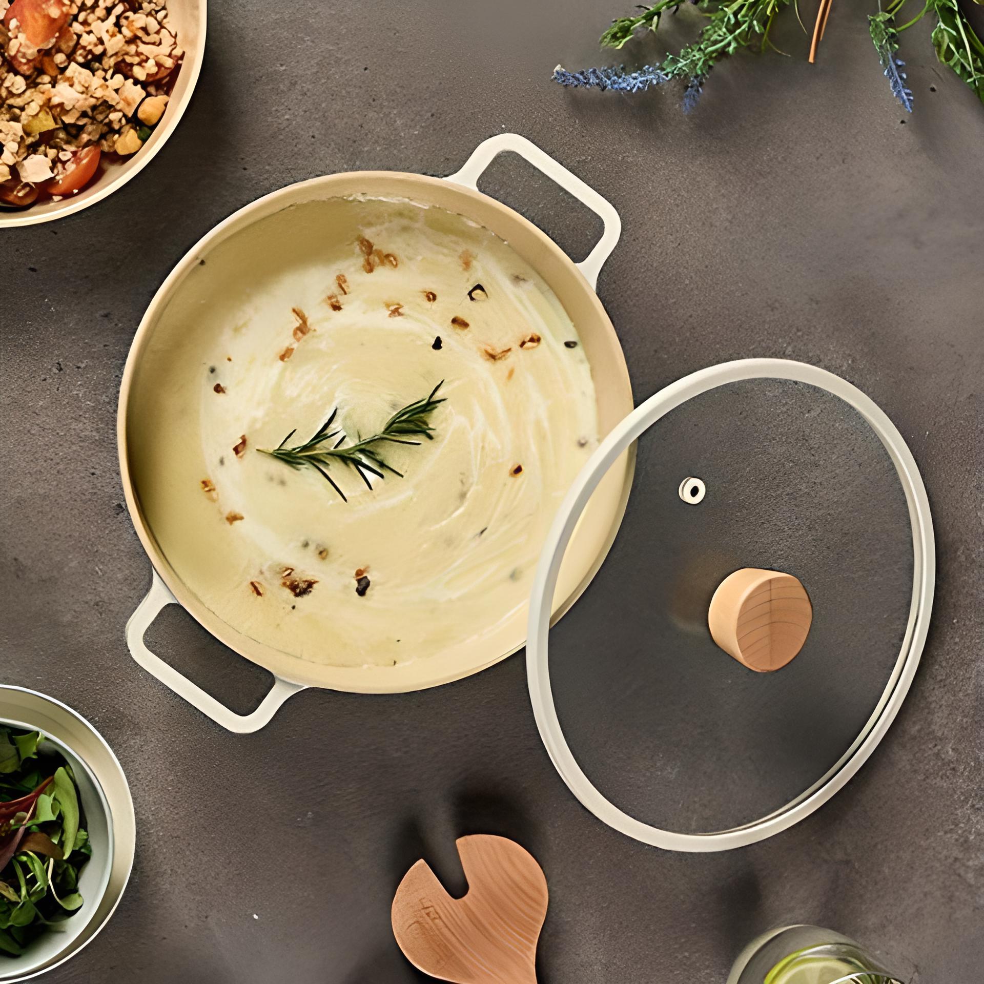 Nồi nông Neoflam Fika 18cm, dung tích 1.5L, trọng lượng 1kg. Hàng có sẵn giao ngay