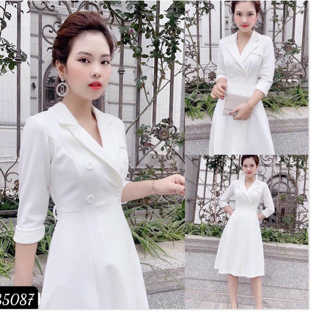 ĐẦM XOÈ TRẮNG VINTAGE SANG TRỌNG