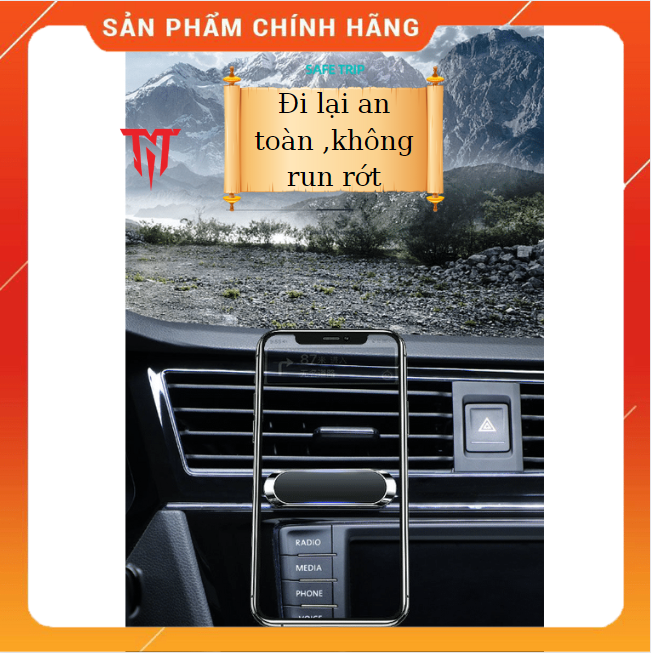 Đế nam châm từ tính hít điện thoại gắn trên ô tô - Hàng chính hãng