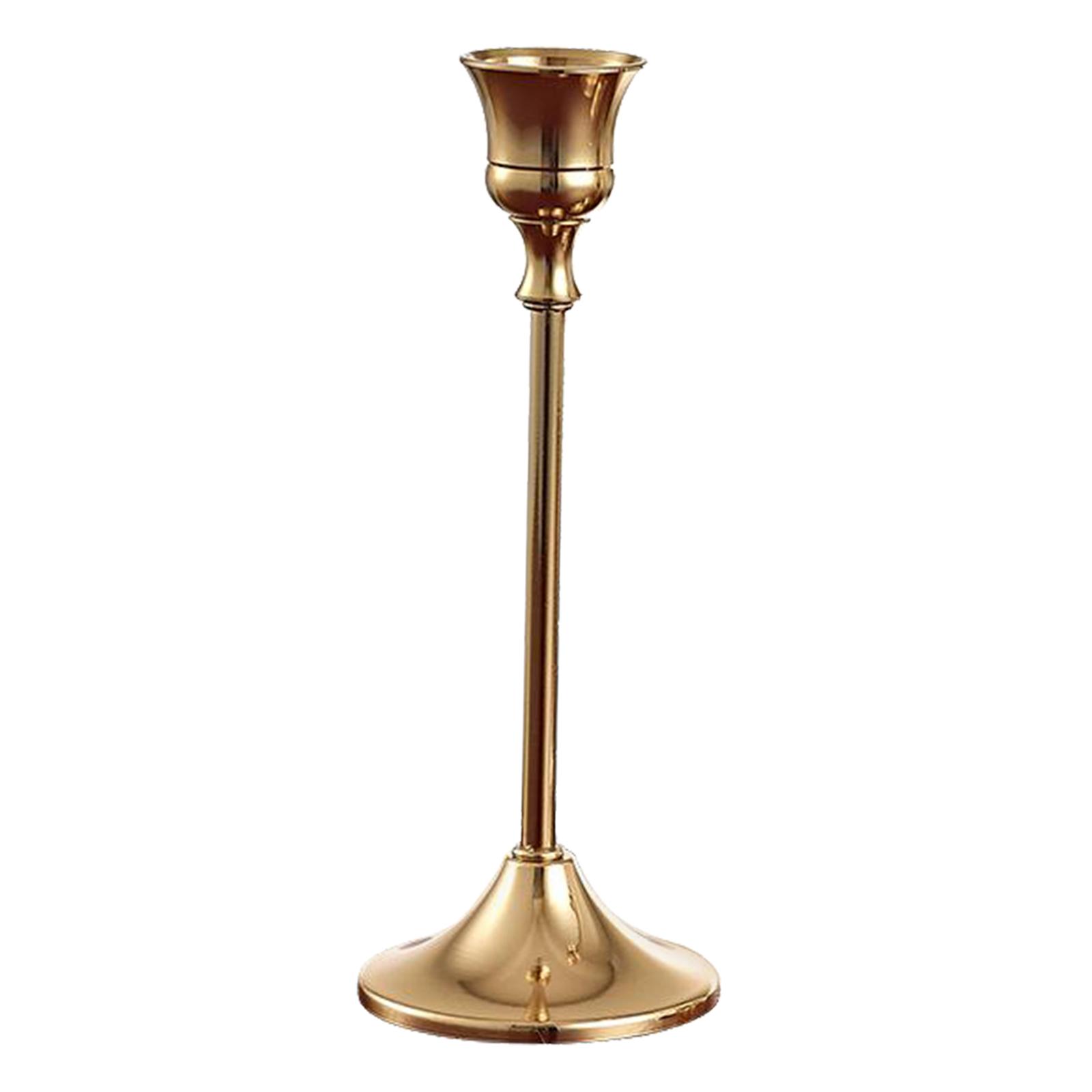 2x Candle Stand Candlestick Holders Gold Candle Holder Wedding Dinner Decor