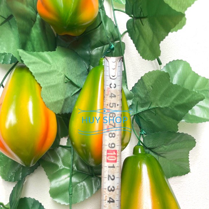 Dây Trái Đu đủ nhân tạo trang trí - Trái Cây giả