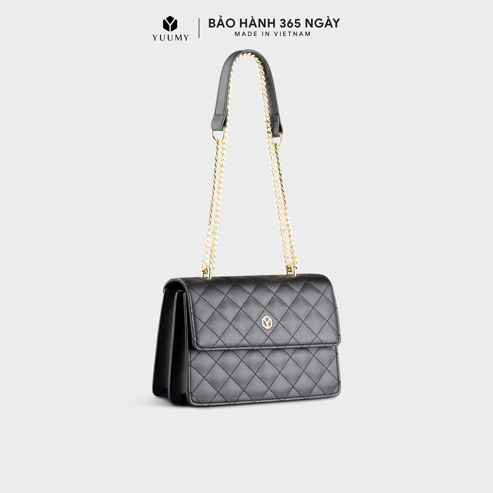 Túi Yuumy ( Thời trang nữ thiết kế trần trám size 22 - Túi đeo chéo da Seasand YN136 )