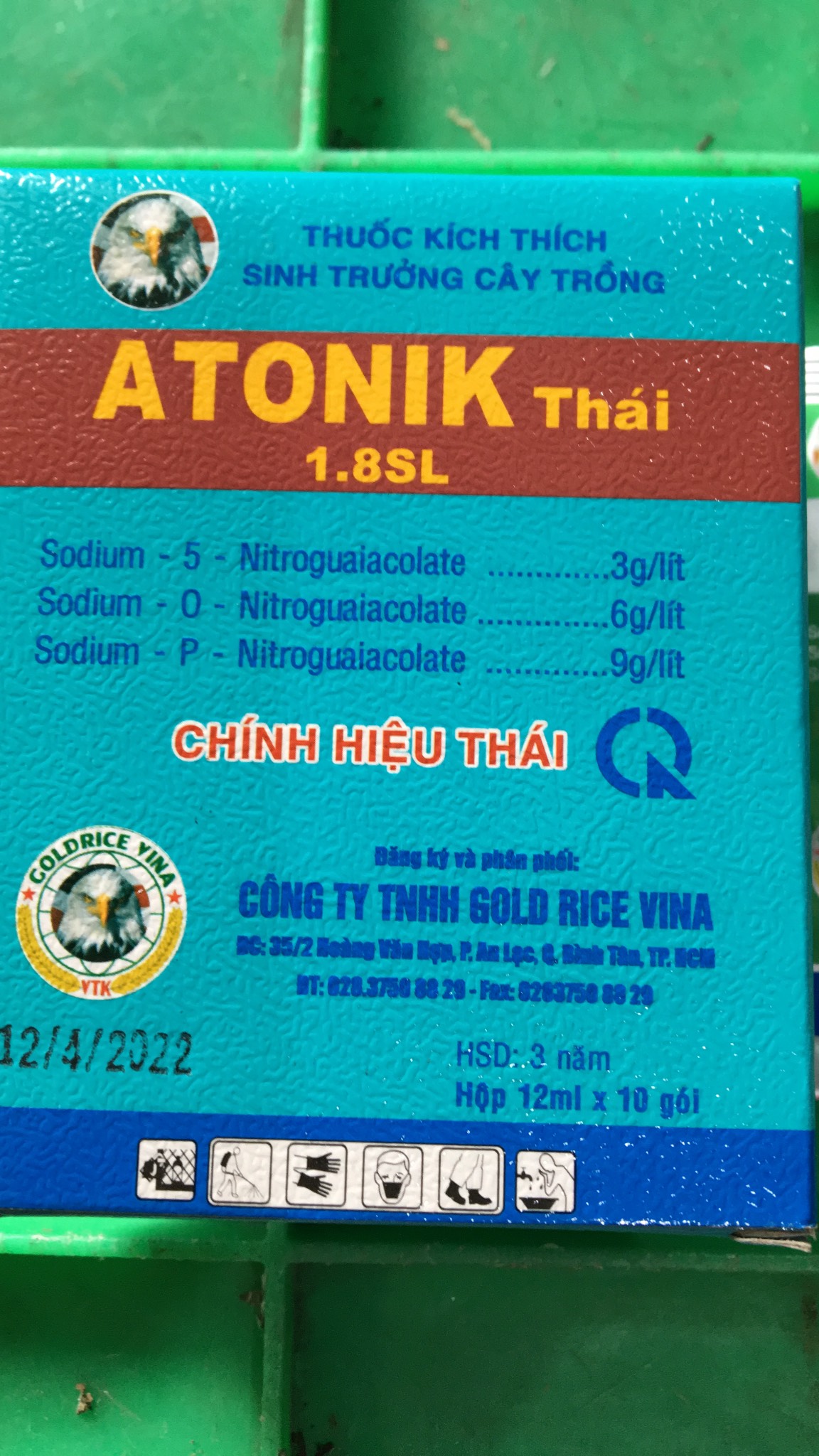 Sản phẩm tăng trưởng cây trồng ATONIK THÁI gói 12ml