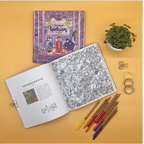 Wonderful Vietnam Coloring Book - Sách tô màu