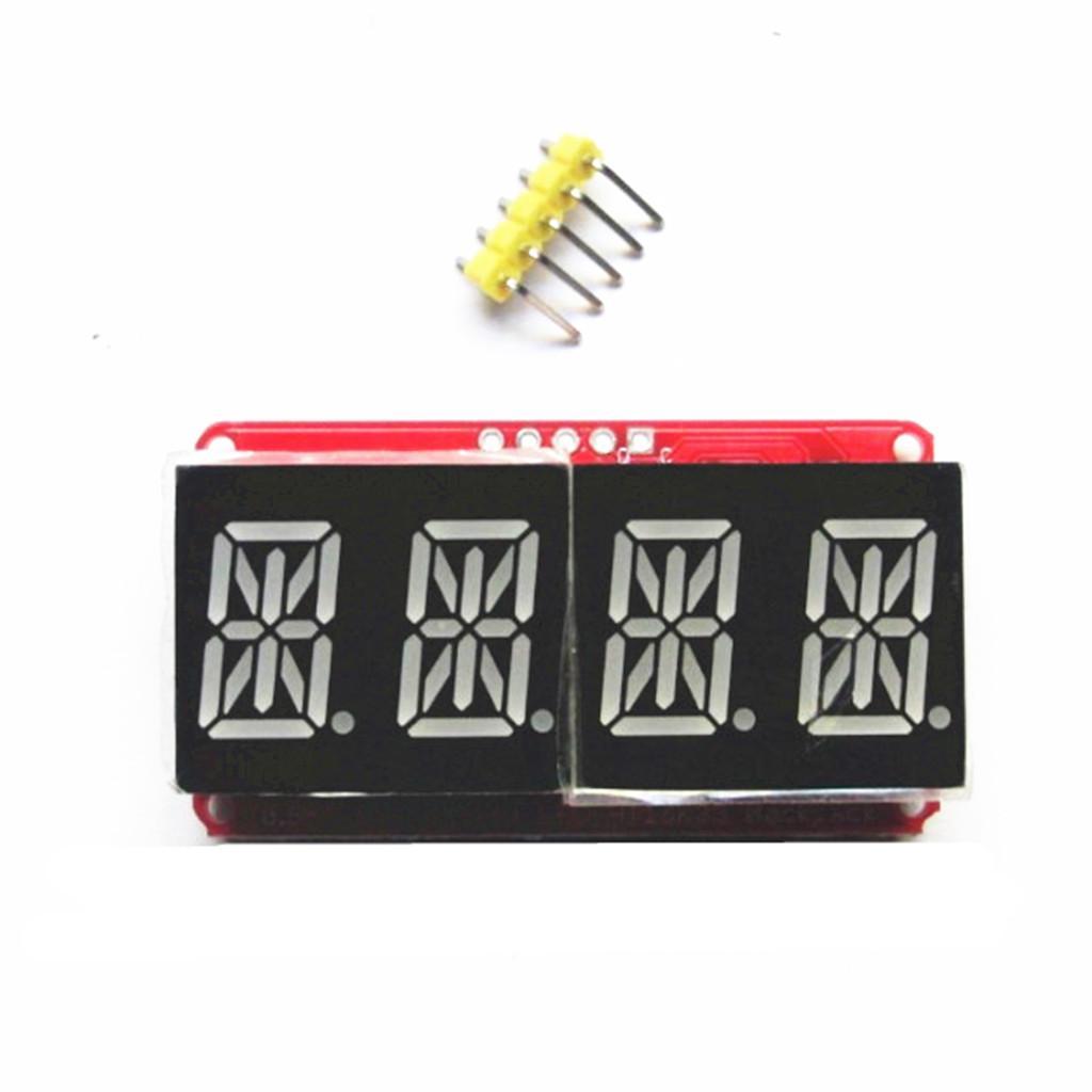 4 Pcs 4 Digit 0.54'' Digital Tube LED Display Module I2C Matrix for