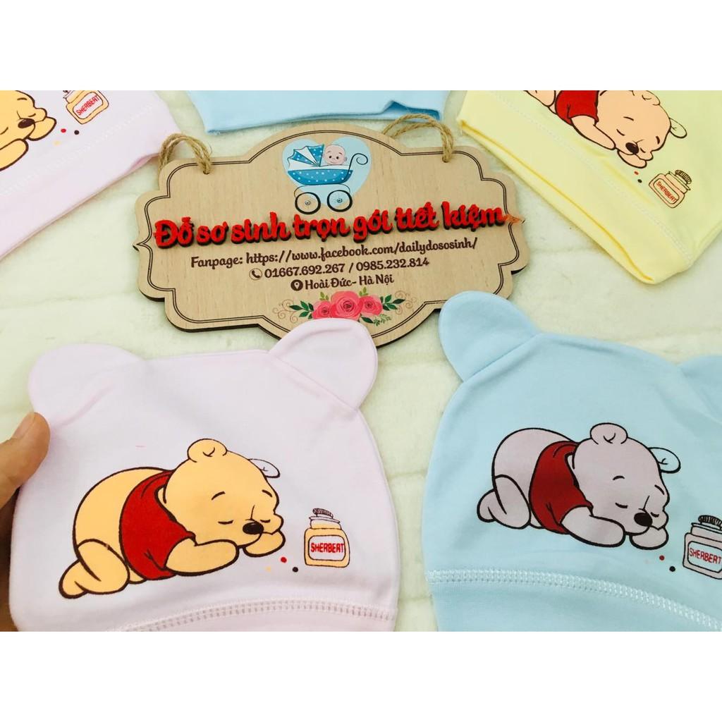 2 MŨ TAI GẤU COTTON MỊN ĐẸP