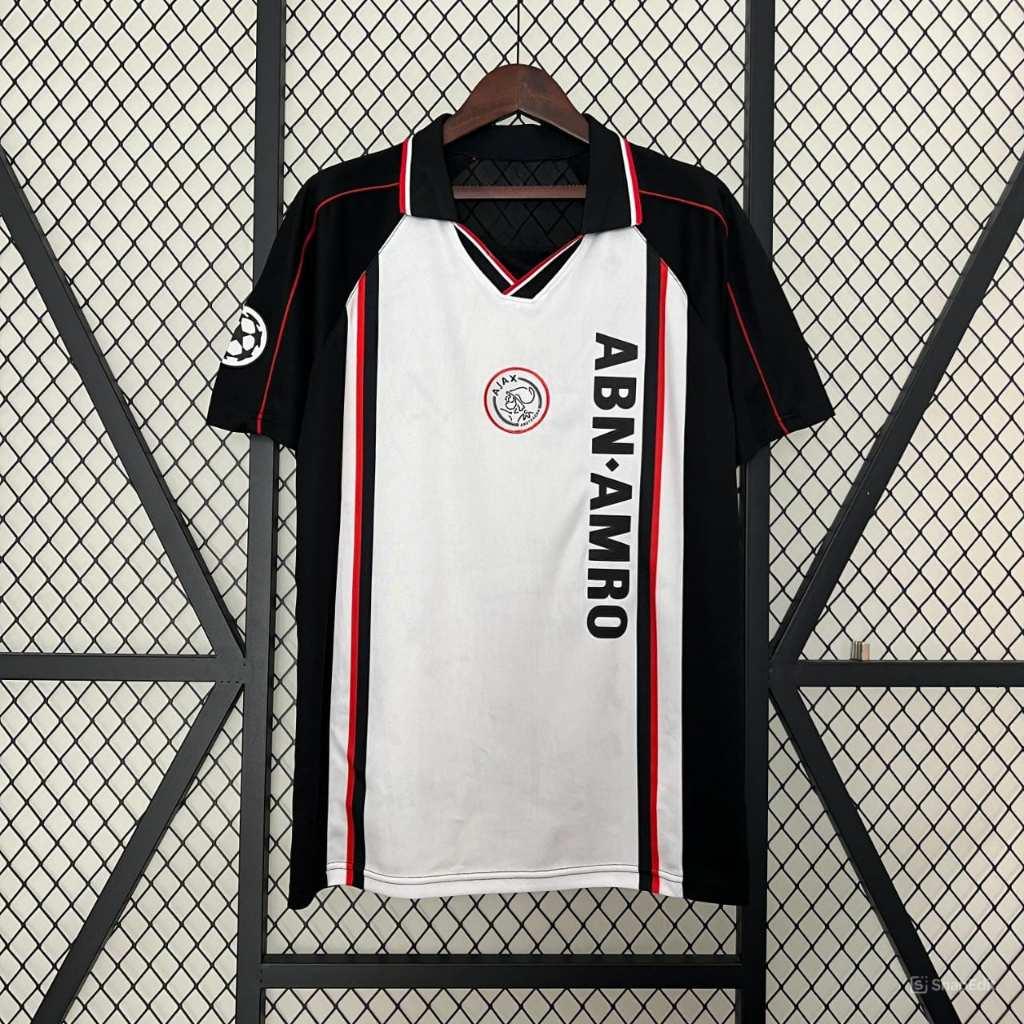 Áo Bóng Đá Retro Ajax 1998 - Sân Khách bản cao cấp vải Cotton Polyester