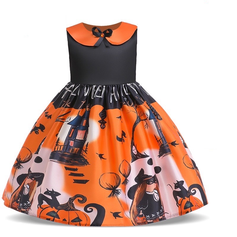 Váy đầm hóa trang Halloween xinh xắn cho bé gái dự tiệc