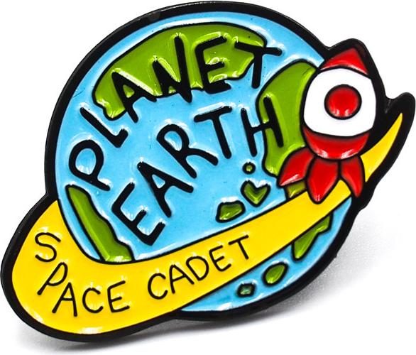 Trái đất PLANET EARTH 3x2cm - Pin sticker ghim cài áo