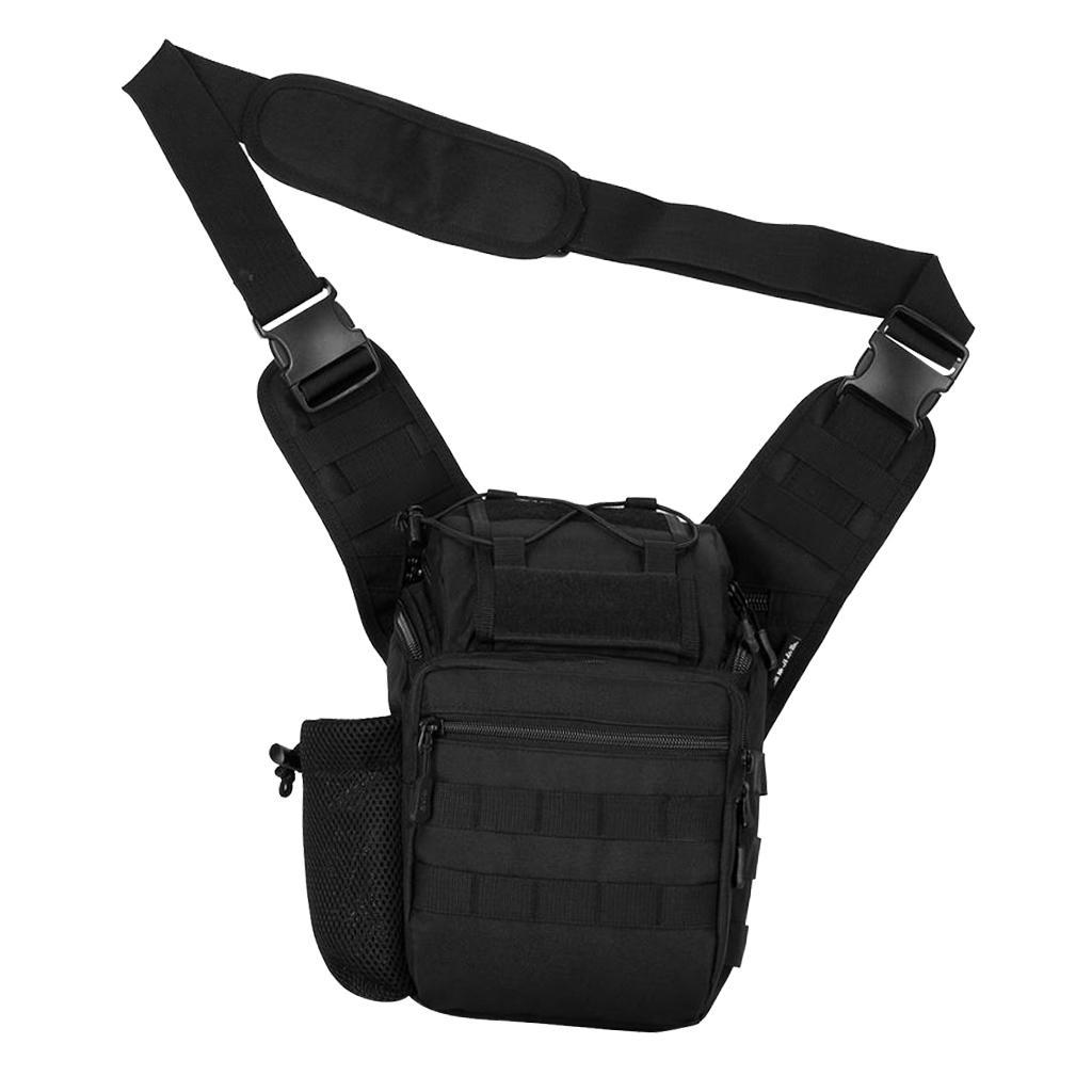 MOLLE Hiking Daypack Shoulder Pack Bag Laptop Backpack Crossbody Bag for Hunting Camping Trekking Outdoor Sports