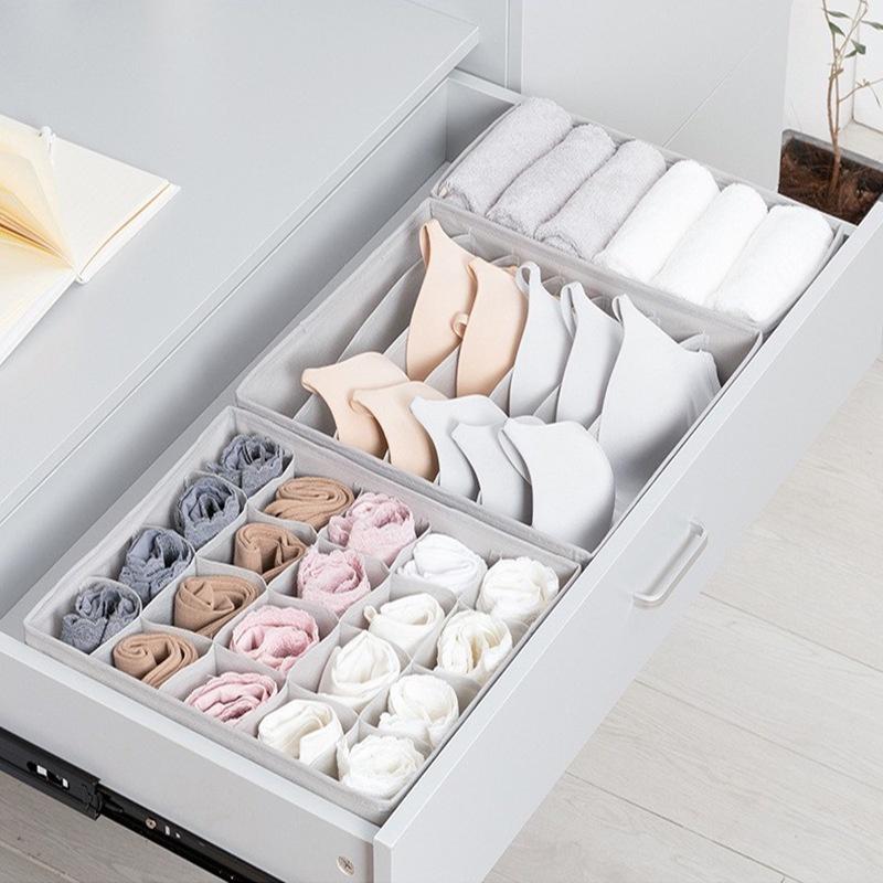 Set 3 giỏ đựng đồ lót siêu tiện lợi, gọn gàng, ngăn lắp